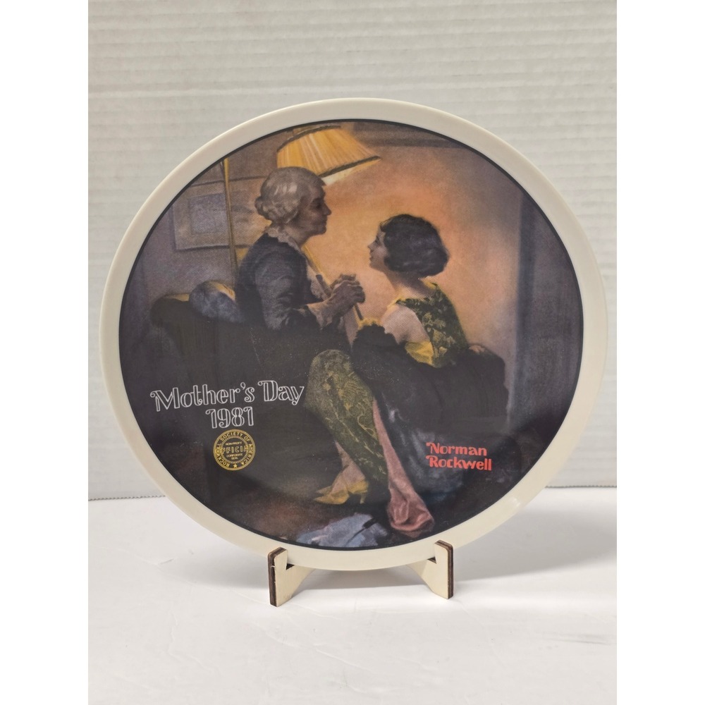 Vintage 1981 Norman Rockwell Mother's Day After Party Knowles Collector Plate